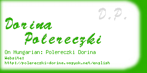 dorina polereczki business card